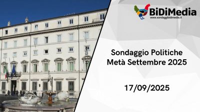 Sondaggio BiDiMedia Settembre: ponte, Gaza, governo