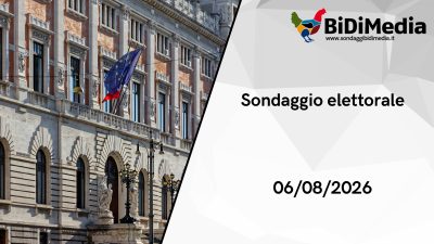 Sondaggio BiDiMedia - 6 Agosto 2026