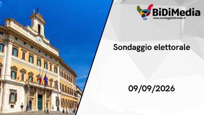 Sondaggio BiDiMedia - 9 settembre 2026