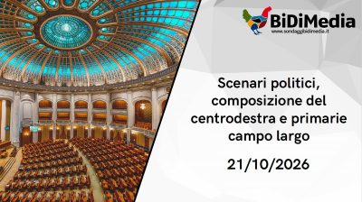 Sondaggio BiDiMedia - 21 ottobre 2026